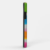 Coques Case-Mate iPhone Texture de rayures d'aquarelles (Dos/Droite)