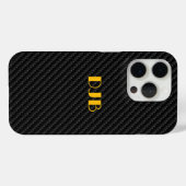 Coques Case-Mate iPhone Texture de tissage en fibre de carbone lisse, mode (Verso (horizontal))