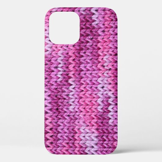 Coques Case-Mate iPhone Texture de tissu tricoté tons violets (Verso)