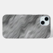 Coques Case-Mate iPhone Texture de vague Rose noir (Verso (horizontal))