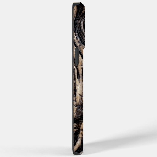 Coques Case-Mate iPhone Texture d'écorce d'arbre brûlé (Verso / Droite)