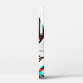 Coques Case-Mate iPhone Texture déformée et brillante du surf d'encre marb (Verso / Gauche)