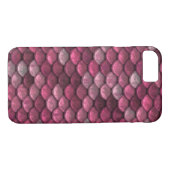 Coques Case-Mate iPhone Texture des échelles métalliques roses (Dos (Horizontal))