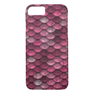 Coque Case-Mate Pour iPhone Texture des échelles métalliques roses