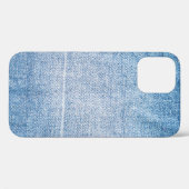 Coques Case-Mate iPhone Texture des jeans en denim bleu (Verso (horizontal))
