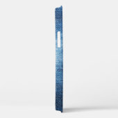 Coques Case-Mate iPhone Texture des jeans en denim bleu (Verso / Droite)
