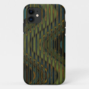 Coque Case-Mate Pour iPhone texture des ondes bleues et jaunes
