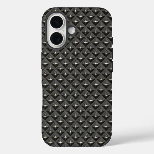 Coques Case-Mate iPhone Texture d'impression de pointes d'acier brut indus (Verso)