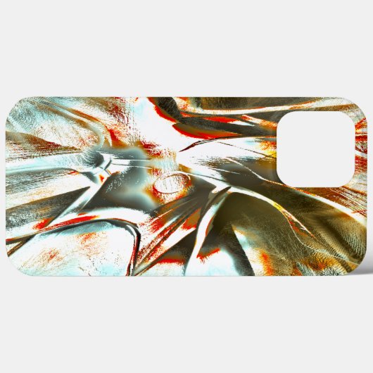 Coques Case-Mate iPhone Texture d'ocher avec un encre pixélisée et rayure (Verso (horizontal))