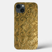 Coques Case-Mate iPhone Texture dorée (Verso)