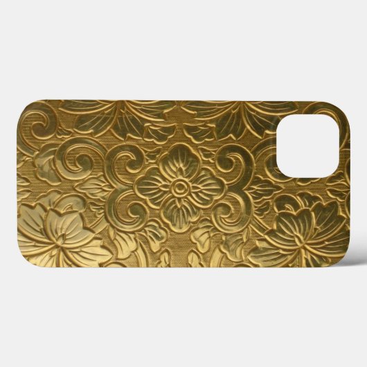 Coques Case-Mate iPhone Texture dorée (Verso (horizontal))