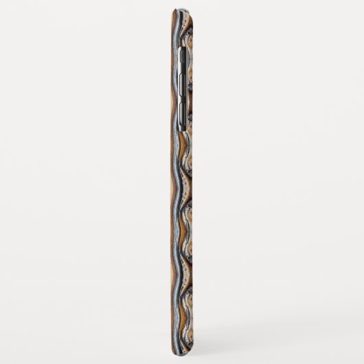 Coques Case-Mate iPhone Texture du noeud du grain de bois (Dos/Gauche)