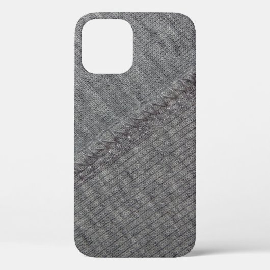 Coques Case-Mate iPhone texture du tissu gris avec dessins abstraits et (Verso)