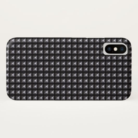 Coques Case-Mate iPhone Texture en acier cloutée (Dos (Horizontal))
