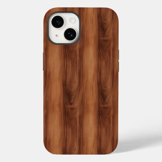 Coques Case-Mate iPhone Texture en bois Brown, Motif Brown en grains de bo (Verso)