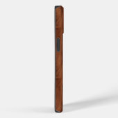 Coques Case-Mate iPhone Texture en bois Brown, Motif Brown en grains de bo (Verso / Droite)