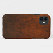 Coques Case-Mate iPhone Texture en bois d'acajou (Dos (Horizontal))