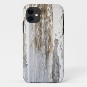 Etui iPhone Case-Mate Texture en bois de mur de vieille peinture blanche