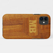 Coques Case-Mate iPhone texture en bois personnalisée (Dos (Horizontal))