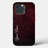 Coques Case-Mate iPhone Texture en cuir Brown (Verso)