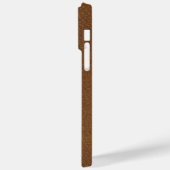 Coques Case-Mate iPhone Texture en cuir Brown (Verso / Gauche)