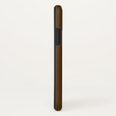Coques Case-Mate iPhone Texture en Cuir Brown Personnalisée (Dos/Droite)