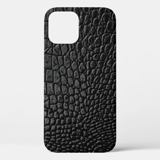 Coques Case-Mate iPhone Texture en cuir noir (Verso)