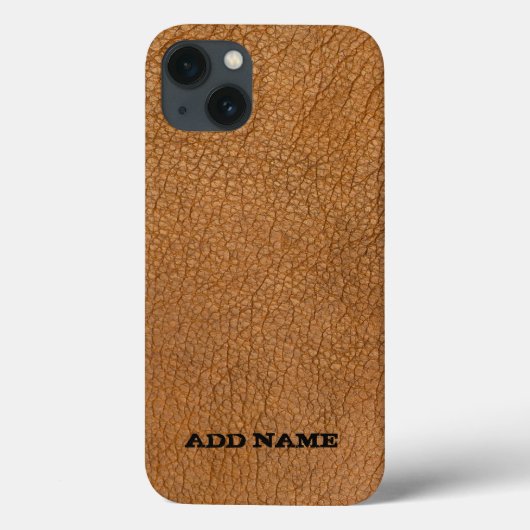 Coques Case-Mate iPhone Texture en cuir personnalisée  (Verso)