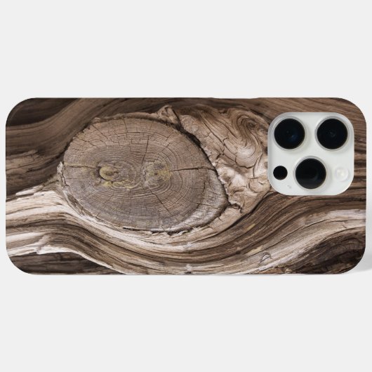 Coques Case-Mate iPhone Texture en gros plan en pin rustique (Verso (horizontal))