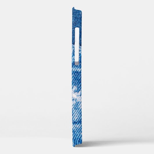 Coques Case-Mate iPhone Texture en jean bleu (Verso / Gauche)