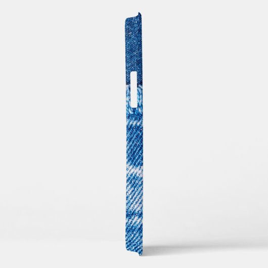 Coques Case-Mate iPhone Texture en jean bleu (Verso / Droite)