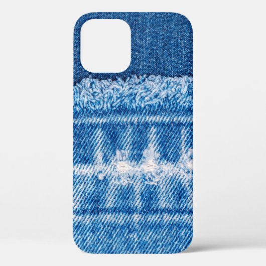 Coques Case-Mate iPhone Texture en jean bleu (Verso)