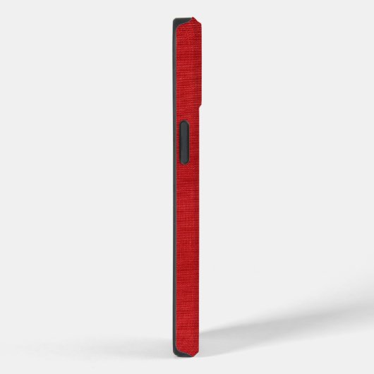 Coques Case-Mate iPhone Texture en lin rouge (Verso / Droite)