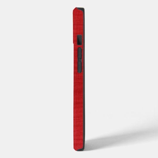 Coques Case-Mate iPhone Texture en lin rouge (Verso / Gauche)