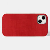 Coques Case-Mate iPhone Texture en lin rouge (Verso (horizontal))