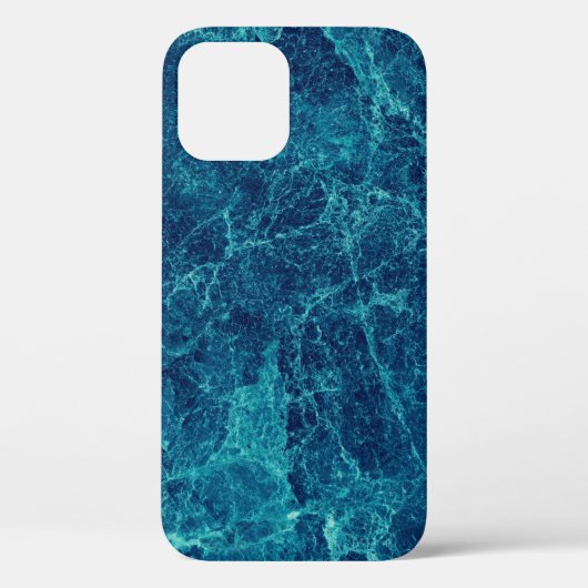 Coques Case-Mate iPhone Texture en marbre bleu marine (Verso)