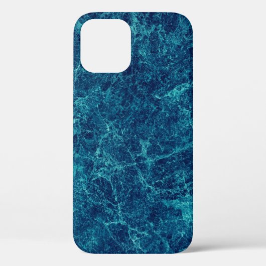 Coques Case-Mate iPhone Texture en marbre bleu marine (Verso)