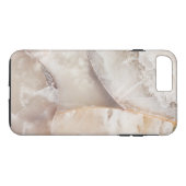 Coques Case-Mate iPhone Texture en marbre simple personnalisée (Dos (Horizontal))