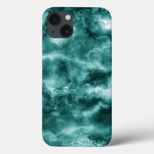 Coques Case-Mate iPhone Texture en marbre vert foncé (Verso)