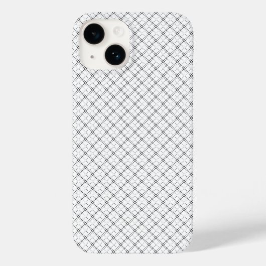 Coques Case-Mate iPhone Texture Géométrique Monochrome|Motif Diamant Sans (Verso)
