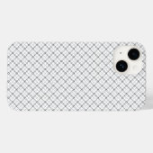 Coques Case-Mate iPhone Texture Géométrique Monochrome|Motif Diamant Sans (Verso (horizontal))