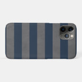 Coques Case-Mate iPhone Texture gris bleu rayé simple et viril (Dos (Horizontal))