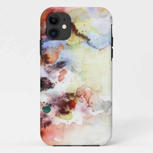 Coques Case-Mate iPhone Texture grunge d'aquarelle abstraite avec la (Dos)