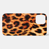 Coques Case-Mate iPhone texture léopard sans joint, fourrure de léopard, a (Verso (horizontal))