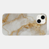 Coques Case-Mate iPhone Texture Marbre – Design Élégant avec Veines Dorées (Verso (horizontal))