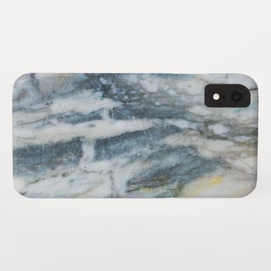 Coques Case-Mate iPhone Texture Marbrée Bleue Et Grise (Dos (Horizontal))