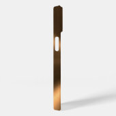 Coques Case-Mate iPhone Texture métallique métallique de bronze personnali (Verso / Droite)