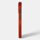 Coques Case-Mate iPhone Texture métallique rouge foncé et orange, Monogram (Verso / Gauche)