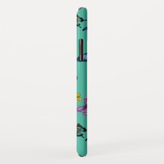 Coques Case-Mate iPhone Texture motif papillon (Dos/Droite)