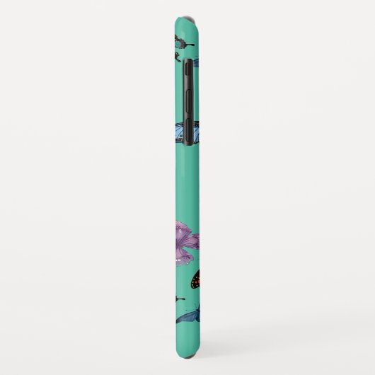 Coques Case-Mate iPhone Texture motif papillon (Dos/Gauche)